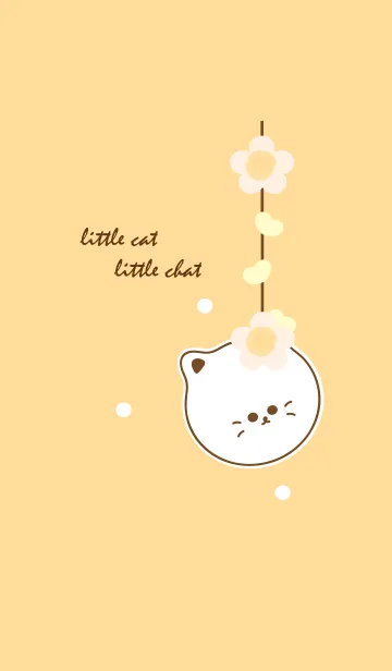 [LINE着せ替え] little cat with little flower 40の画像1