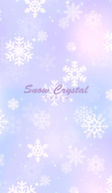 [LINE着せ替え] -Snow Crystal Purple- MEKYM 11の画像1