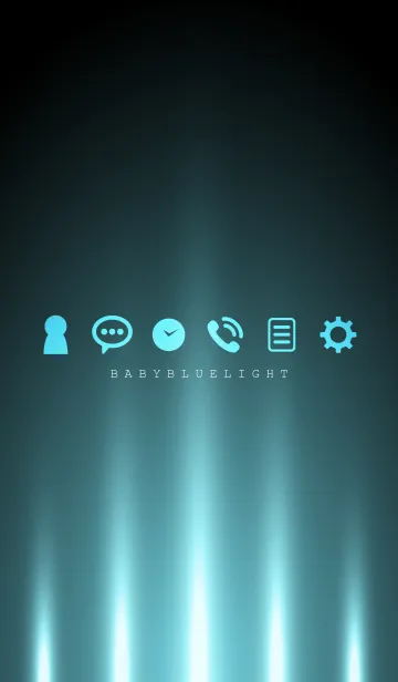 [LINE着せ替え] BABY BLUE LIGHT 2の画像1