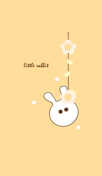 [LINE着せ替え] little rabbit with little flower 38の画像1