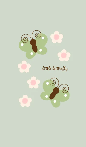 [LINE着せ替え] vintage butterfly theme 49の画像1