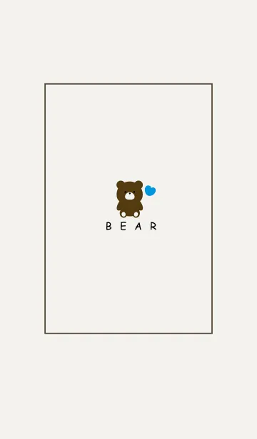 [LINE着せ替え] BEAR -SIMPLE HEART- 17の画像1