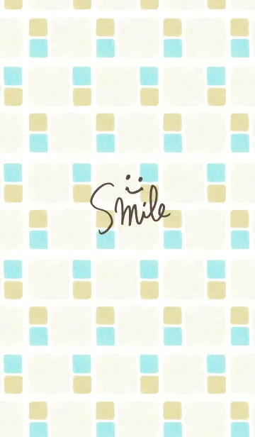 [LINE着せ替え] 水彩四角ベージュ8の画像1