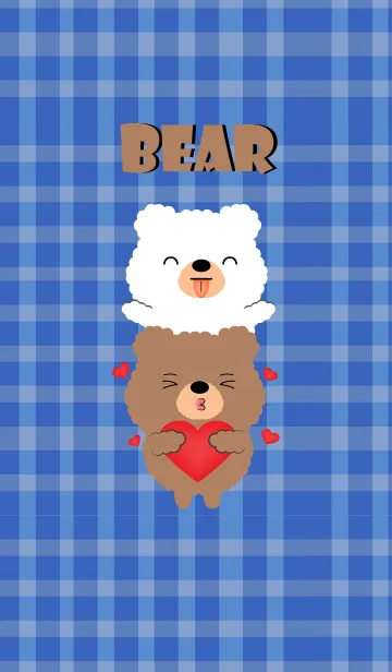 [LINE着せ替え] Cute Bear and White Bear Theme (JP)の画像1