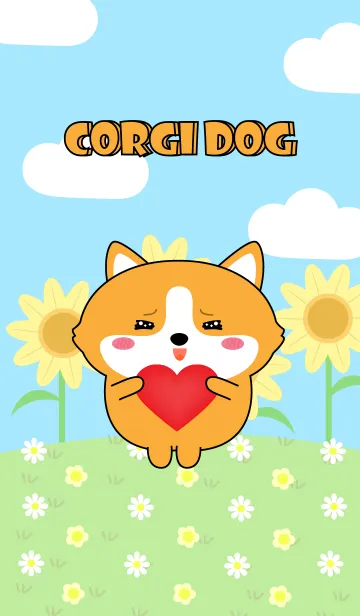 [LINE着せ替え] Happy Lovely Corgi Dog Theme (jp)の画像1
