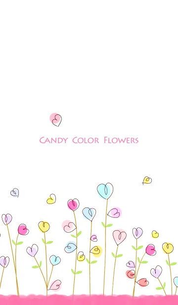 [LINE着せ替え] CANDYCOLOR FLOWERSの画像1