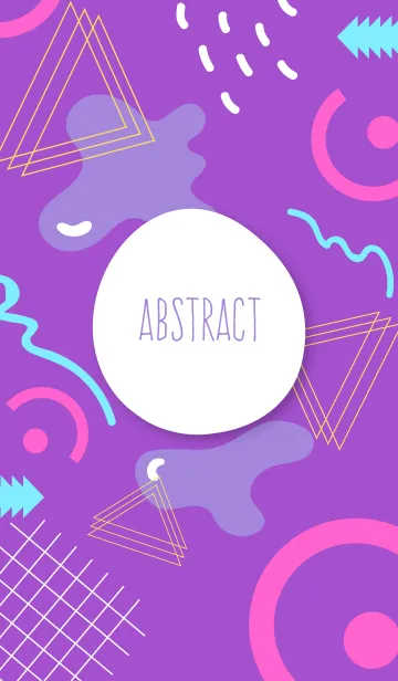 [LINE着せ替え] Abstract Geometric Amethystの画像1