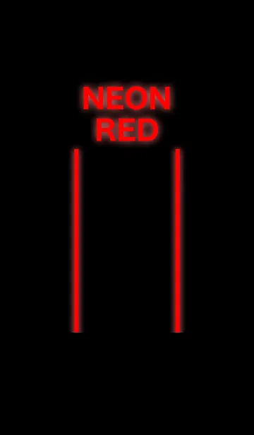 [LINE着せ替え] ネオン 赤の画像1