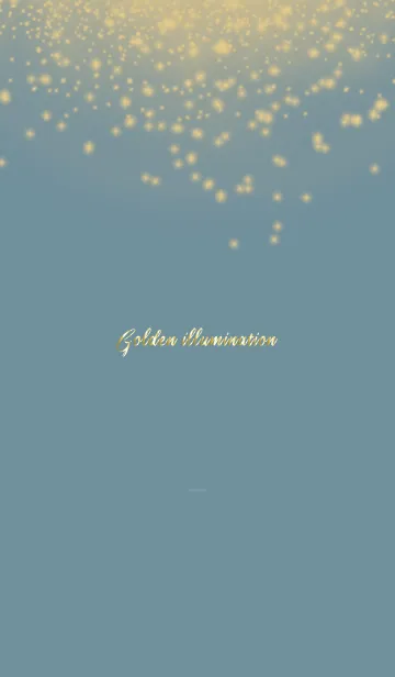 [LINE着せ替え] くすみ青とベージュ : イルミネーションの画像1