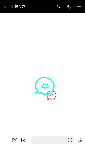 [LINE着せ替え] 2トーン ミニ スマイル 3の画像3