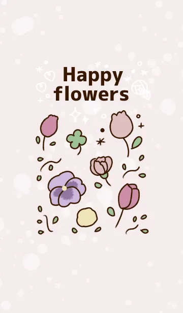 [LINE着せ替え] ＊Happy flowers＊の画像1