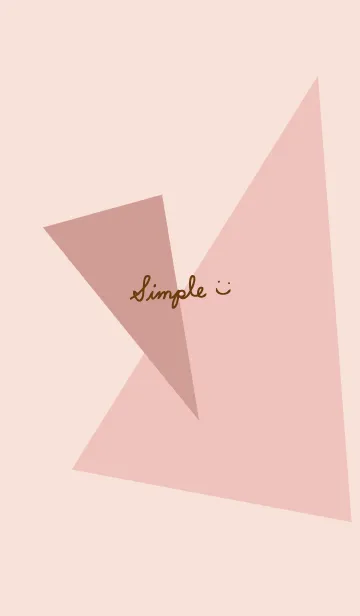 [LINE着せ替え] おしゃれ三色三角ピンクの画像1