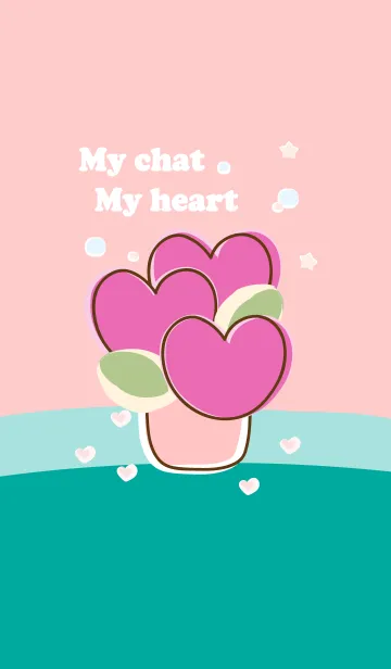 [LINE着せ替え] My chat my heart flower 18の画像1