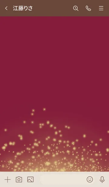 [LINE着せ替え] ベージュとボルドー : イルミネーションの画像3