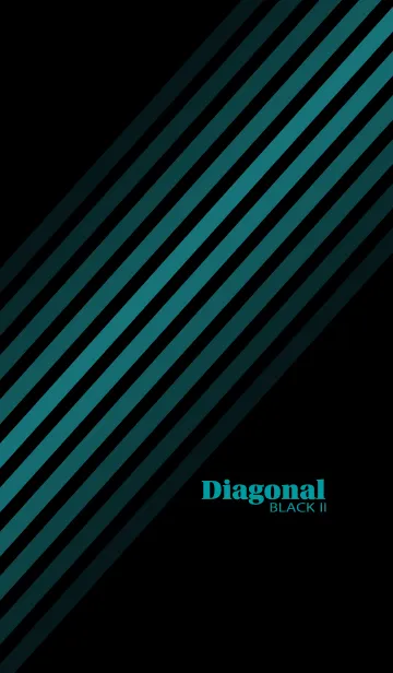 [LINE着せ替え] Diagonal Black IIの画像1