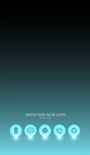 [LINE着せ替え] - SIMPLE BABY BLUE LIGHT -の画像1