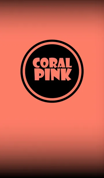 [LINE着せ替え] Simple coral pink and Black (jp)の画像1