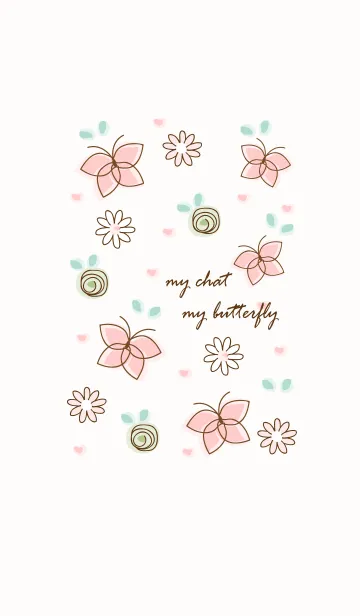 [LINE着せ替え] My chat my butterfly 9の画像1