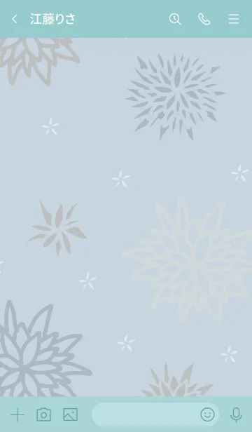 [LINE着せ替え] 和柄 花5の画像3