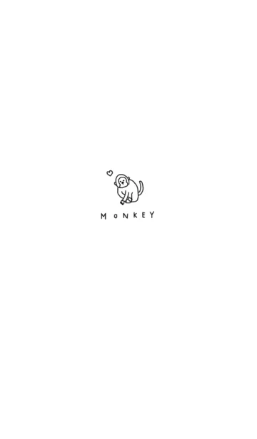 [LINE着せ替え] サル。monkey。の画像1