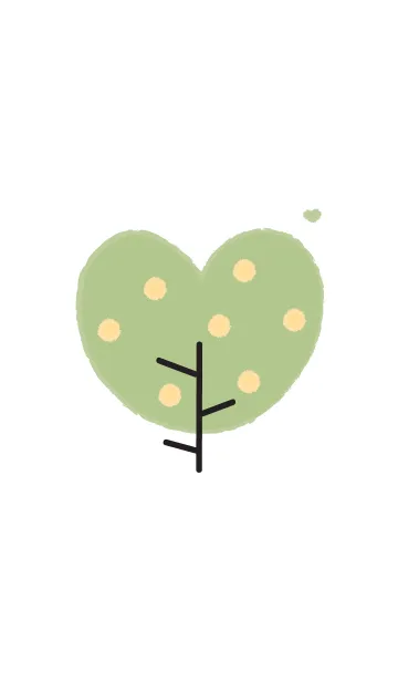 [LINE着せ替え] Lovely heart tree (Crayon version) 26の画像1