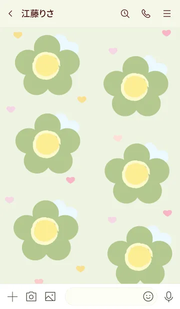 [LINE着せ替え] Lovely mini flower 110 :)の画像3