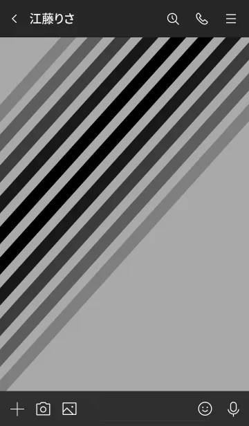 [LINE着せ替え] Diagonal Grayの画像3