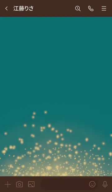 [LINE着せ替え] ブラウンとグリーン : イルミネーションの画像3