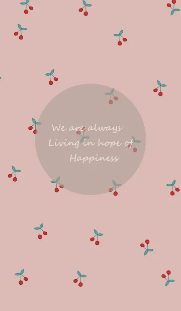 [LINE着せ替え] さくらんぼ / dustypinkの画像1