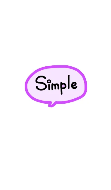 [LINE着せ替え] simple《紫》の画像1