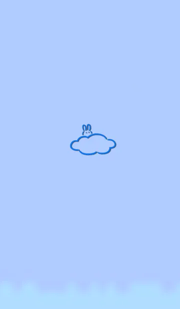 [LINE着せ替え] 100000000 Simple Cloud Rabbit 7の画像1