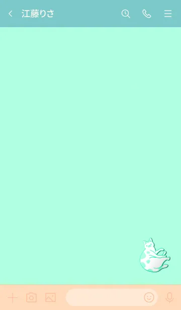 [LINE着せ替え] Simple cat 100000000000005の画像3