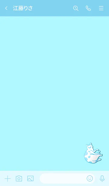 [LINE着せ替え] Simple cat 100000000000006の画像3