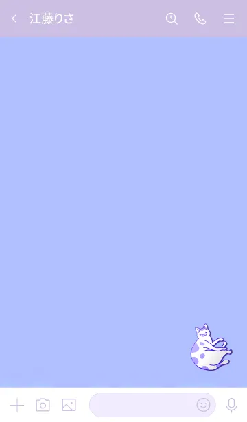 [LINE着せ替え] Simple cat 100000000000008の画像3