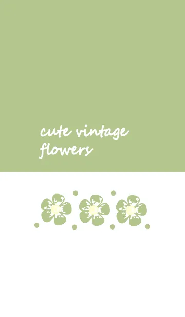 [LINE着せ替え] Cute vintage flower 38 :)の画像1