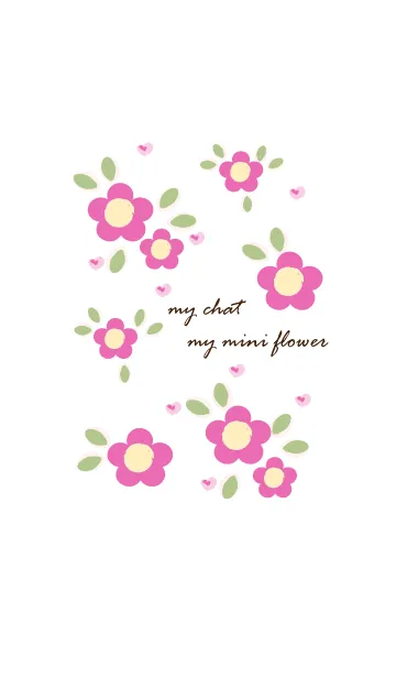 [LINE着せ替え] My chat my mini flower 19の画像1