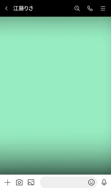 [LINE着せ替え] Mint Green And Black Vr.5 (JP)の画像3