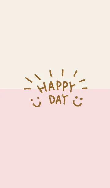 [LINE着せ替え] シンプルスマイル ベーじゅとぴんく12の画像1