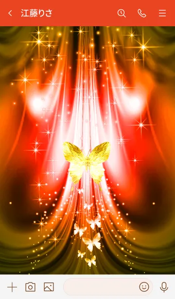 [LINE着せ替え] 女王蝶♡クィーン バタフライ*オレンジの画像3