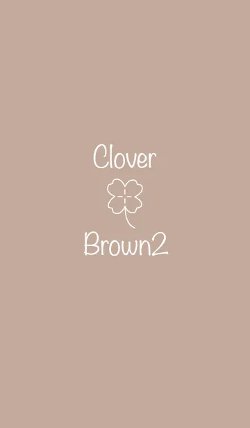 [LINE着せ替え] クローバー ブラウン2の画像1