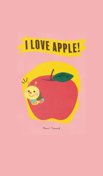 [LINE着せ替え] I Love Apple！ Mmm！ Yummyの画像1