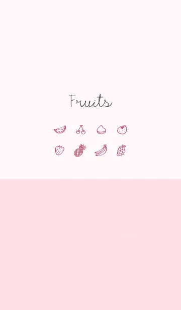[LINE着せ替え] Fruits orchid pinkの画像1