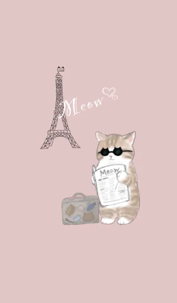 [LINE着せ替え] 旅猫♡フランス編の画像1