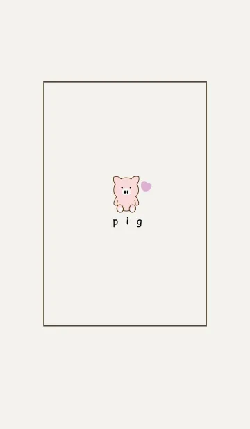 [LINE着せ替え] pig -SIMPLE HEART 4.の画像1