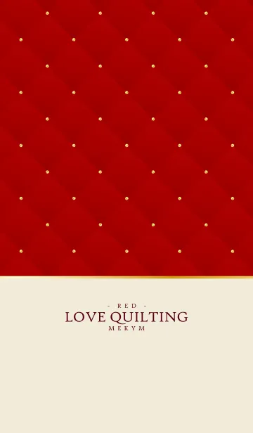 [LINE着せ替え] LOVE QUILTING -DUSKY RED- 3の画像1