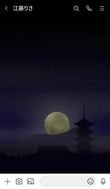 [LINE着せ替え] 月夜の古都の画像3