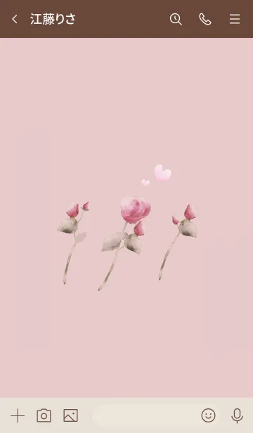 [LINE着せ替え] バラのある暮らし・大人ピンクの画像3