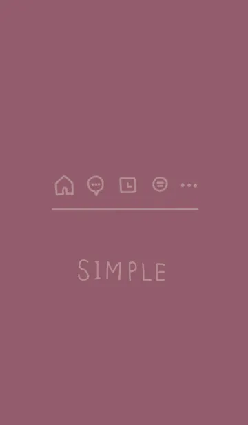 [LINE着せ替え] しんぷる / くすみむらさきの画像1