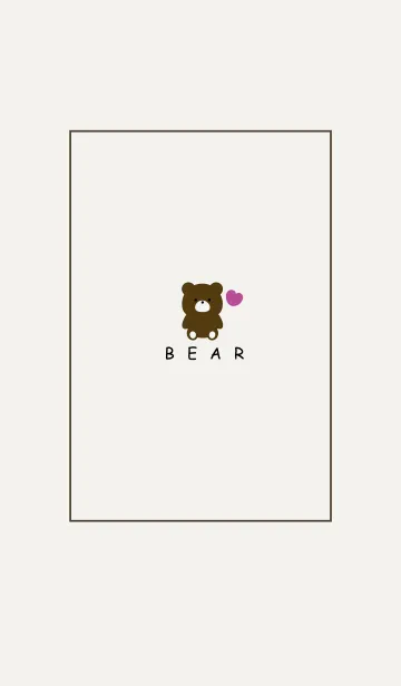 [LINE着せ替え] BEAR -SIMPLE HEART- 25の画像1