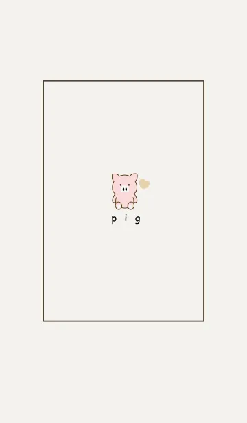 [LINE着せ替え] pig -SIMPLE HEART 5.の画像1